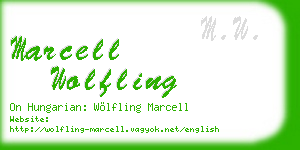 marcell wolfling business card